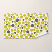 pois gris jaune sur un arrière - plan blanc (Serviette à main)