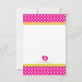 Pois - Invitation à la douche pour bébés (Dos)