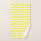 Pois Jaune Blanc Couleurs Personnalisées Jolies (Serviette à main)