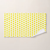 Pois Jaune Blanc Couleurs Personnalisées Jolies (Serviette à main)