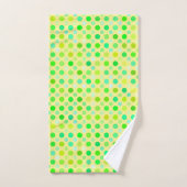 pois jaunes et verts (Serviette à main)