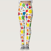 Pois Leggings VOTRE NOM FEMMES Pantalons personnal (Devant)