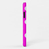 Pois magenta #FF00DC Coque-Mate coque iphone (Dos/Droite)