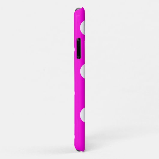 Pois magenta #FF00DC Coque-Mate coque iphone (Dos/Droite)