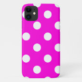 Pois magenta #FF00DC Coque-Mate coque iphone (Dos)