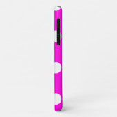 Pois magenta #FF00DC Coque-Mate coque iphone (Dos/Gauche)