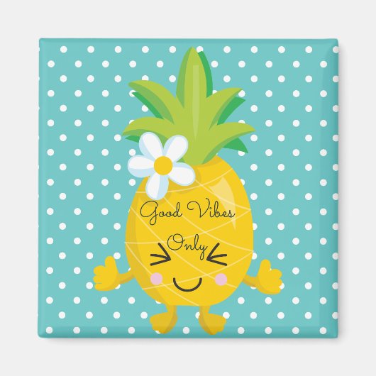 Pois mignon et aimant à l'ananas (Devant)