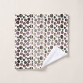 Pois modernes rétro violet (Gant de toilette)