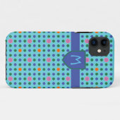 Pois Monogramme Personnalisé iPhone 5/5s Coque (Dos (Horizontal))