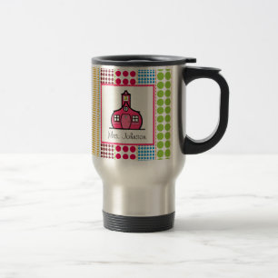 Pois multicolore d'école de tasse de professeur