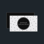 Pois noir | Carte de visite moderne<br><div class="desc">Pois | Carte de visite moderne carte de visite moderne et minimaliste. D'autres couleurs et des articles similaires sont disponibles.</div>