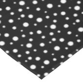 Pois noir et blanc de la nappe "60x84" (Angle)