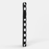 Pois noir et blanc iPhone 5 Coque (Dos/Droite)