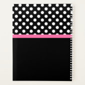 Pois noir et blanc Nom de la mâchoire rose Motif (Dos)