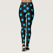 Pois noir et bleu qui legging Élevez votre point b (Dos)