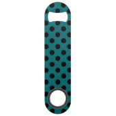 Pois noirs en turquoise (Dos)
