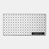 Pois noirs et argentés dans un Arrière - plan blan (Recto)