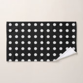Pois noirs et blancs (Serviette à main)