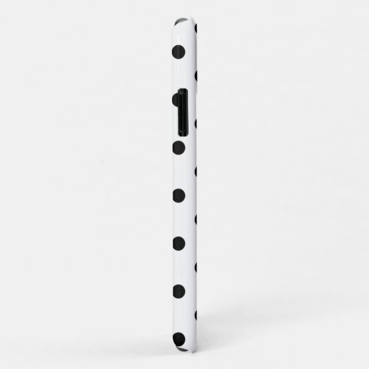 Pois noirs et blancs, Coque Daisy iPhone 11 (Dos/Droite)
