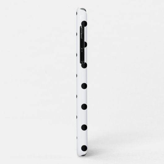 Pois noirs et blancs, Coque Daisy iPhone 11 (Dos/Gauche)