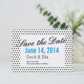 Pois noirs et blancs Enregistrer les cartes de dat (Debout devant)