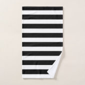 Pois noirs et blancs modernes (Serviette à main)