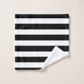 Pois noirs et blancs modernes (Gant de toilette)