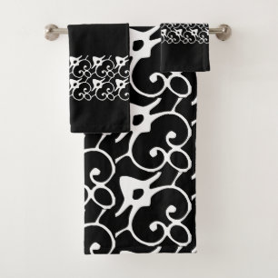 Pois noirs et blancs modernes
