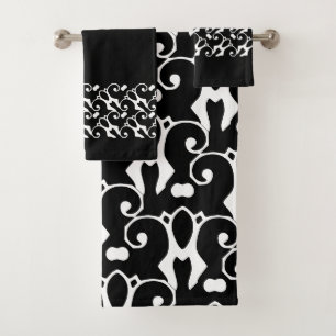 Pois noirs et blancs modernes