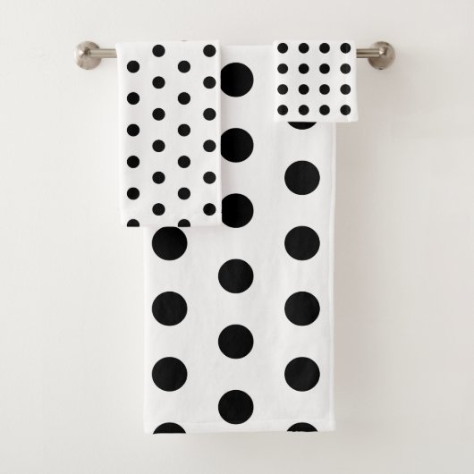 Pois noirs et blancs modernes (En situation)
