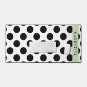 Pois noirs et blancs, pointillés, Votre nom (Clavier et souris)