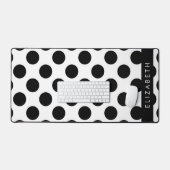 Pois noirs et blancs, pointillés, Votre nom (Clavier et souris)