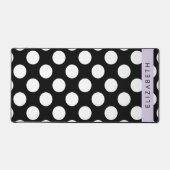 Pois noirs et blancs, pointillés, Votre nom (Recto)