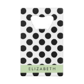 Pois noirs et blancs, pointillés, Votre nom (Dos)