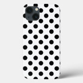 Pois noirs sur Coque blanc-coque iphone Mate (Verso)