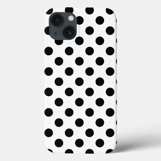 Pois noirs sur Coque blanc-coque iphone Mate (Verso)