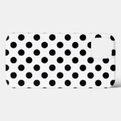 Pois noirs sur Coque blanc-coque iphone Mate (Verso (horizontal))