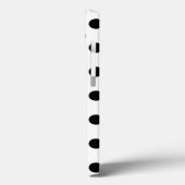 Pois noirs sur Coque blanc-coque iphone Mate (Verso / Gauche)