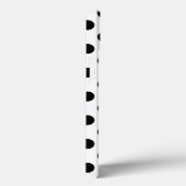 Pois noirs sur Coque blanc-coque iphone Mate (Verso / Droite)