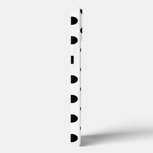 Pois noirs sur Coque blanc-coque iphone Mate (Verso / Droite)