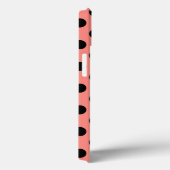 Pois noirs sur Coque de pêche-coque iphone Mate (Verso / Droite)