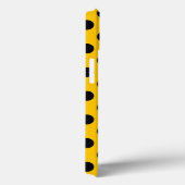 Pois noirs sur Coque jaune-coque iphone Mate (Verso / Droite)