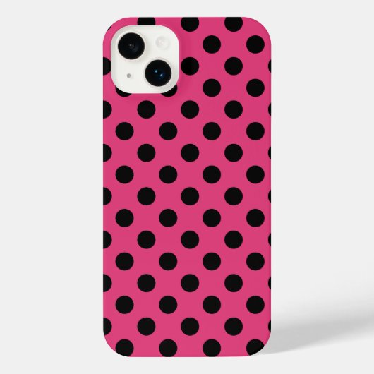 Pois noirs sur fuchsia (Verso)