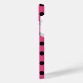 Pois noirs sur fuchsia (Côté gauche)