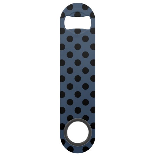 Pois noirs sur gris-bleu (Devant)
