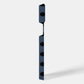 Pois noirs sur gris-bleu (Côté droit)