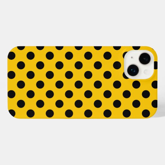 Pois noirs sur jaune (Verso Horizontal)