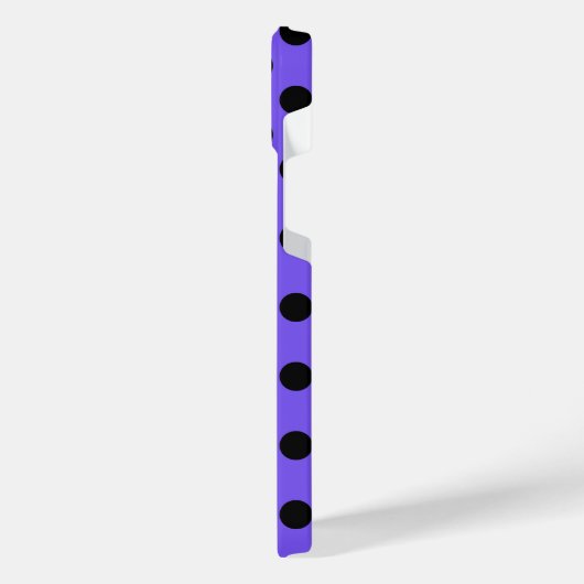 Pois noirs sur perwinkle (Côté gauche)