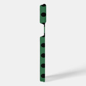 Pois noirs sur vert kelly (Côté droit)