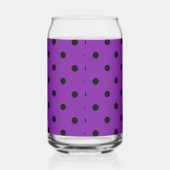 Pois noirs sur violet violet (Droite)